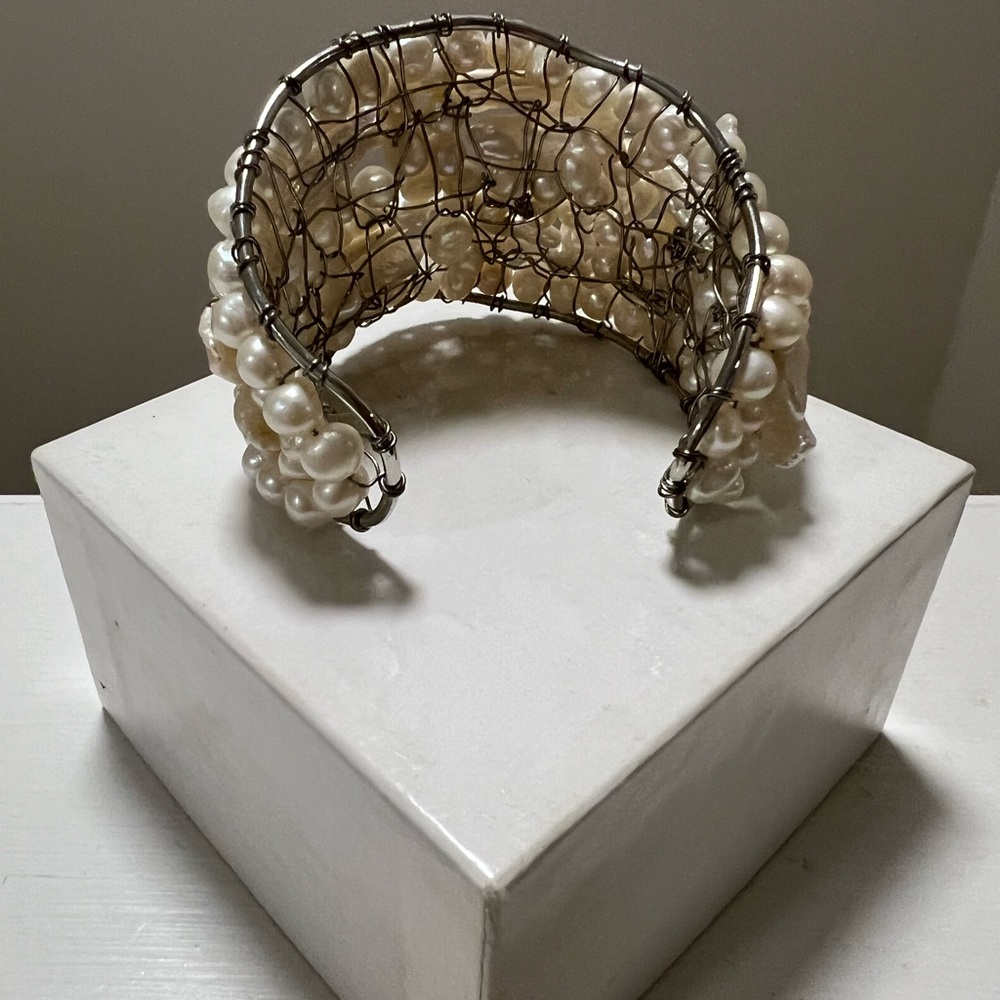 Freshwater Pearl Cuff Bracelet